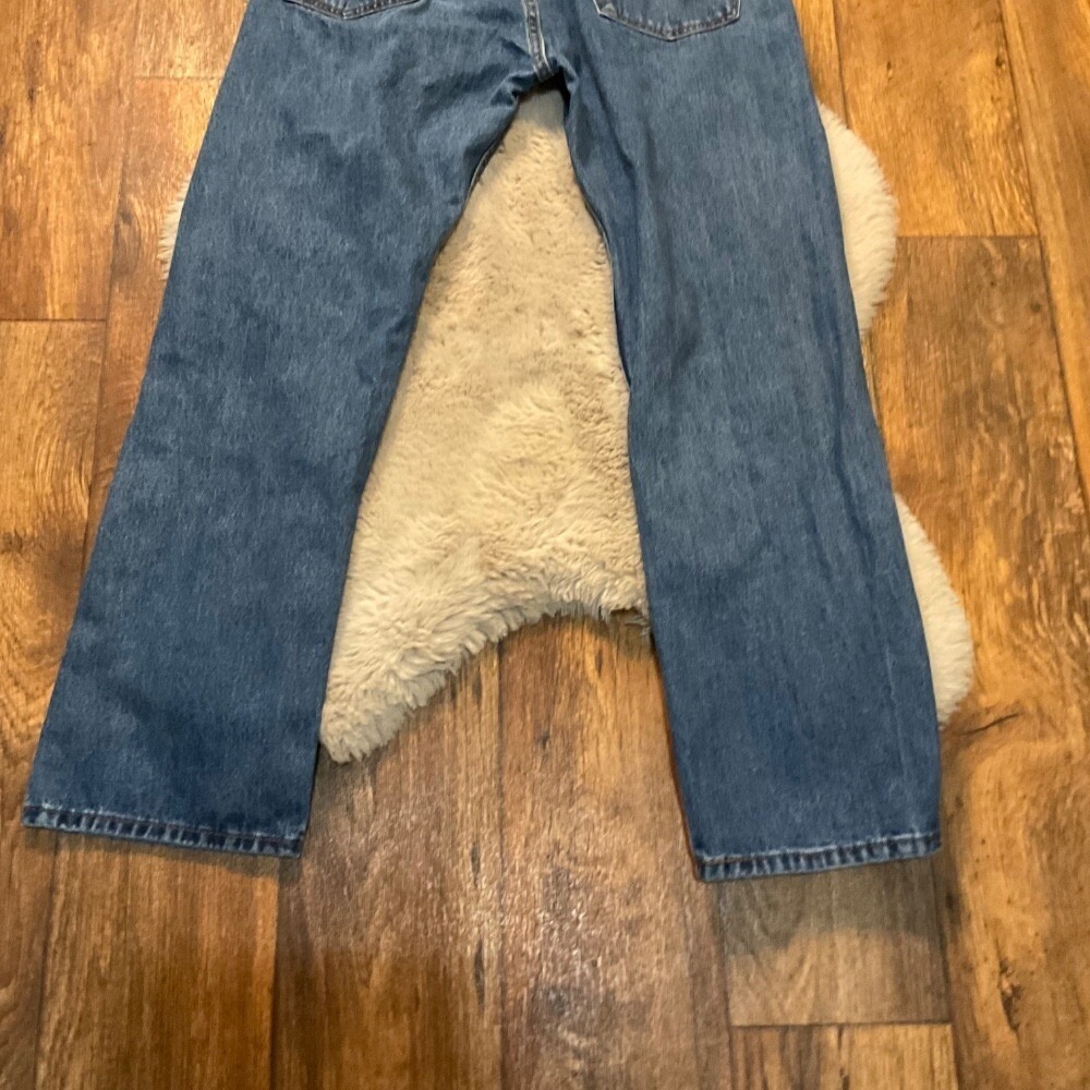 Levi's 505 Men's 34x30 Blue Denim Jeans‎ Medium Wash Measure 32x29 - Picture 11 of 11